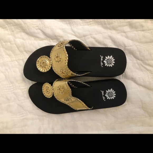 yellow box flip flops dillards